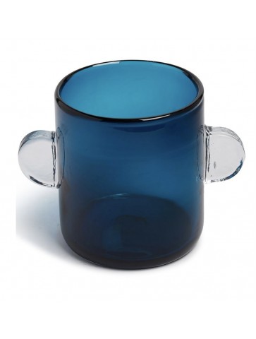 Dark Blue Wind & Fire Vase