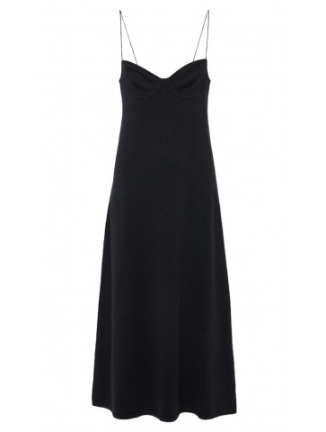 Ally Black Cashmere Dress -...