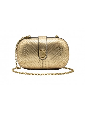 Chiara Golden Python Bag -...