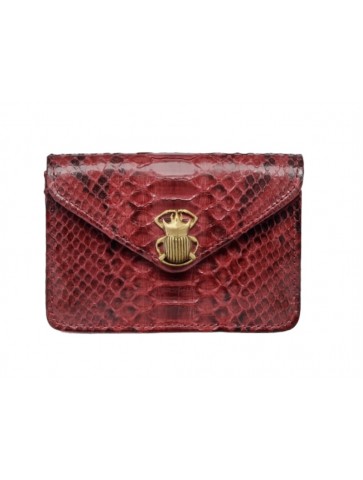 Alex Burgundy Python Card...