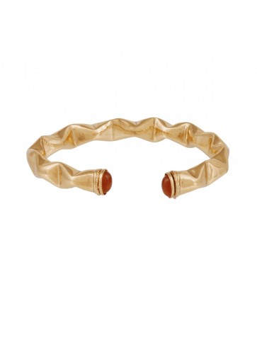 Moki cabochon bracelet gold...