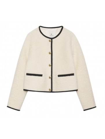 Logan Ivory Jacket - Anine...