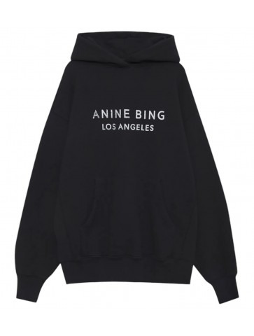 Alto Black Hoodie - Anine Bing