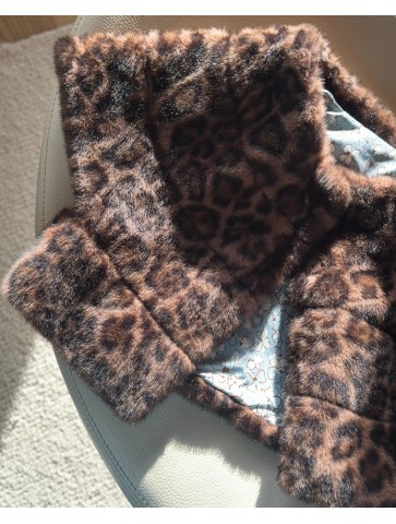 Boléro léopard Lou eco fur